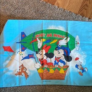 Mickey Air Mobile Cartoon twin comforter sheet and pillow case set